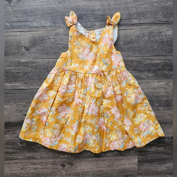 Oshkosh Baby B'gosh Floral Yellow Boho Dress - Picture 1 of 4